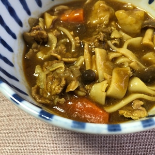 残ったカレーでリメイク！片栗粉無しのカレーきしめん